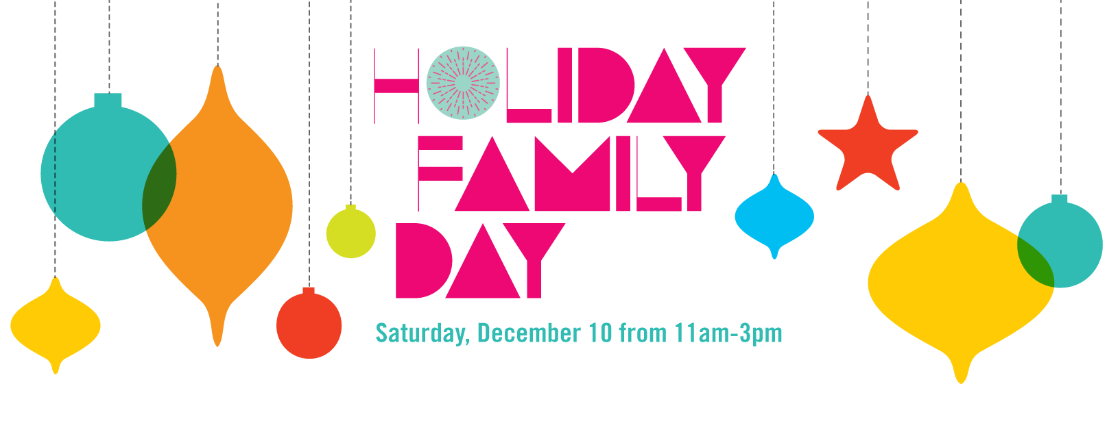 Logo for Holiday Family Day 2016 at the Blanton Museum of Art