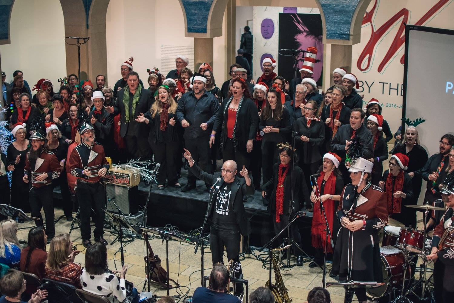 Panoramic Voices return to join forces with symphonic rockers the Invincible Czars for the sixth-annual holiday rock show at the Blanton