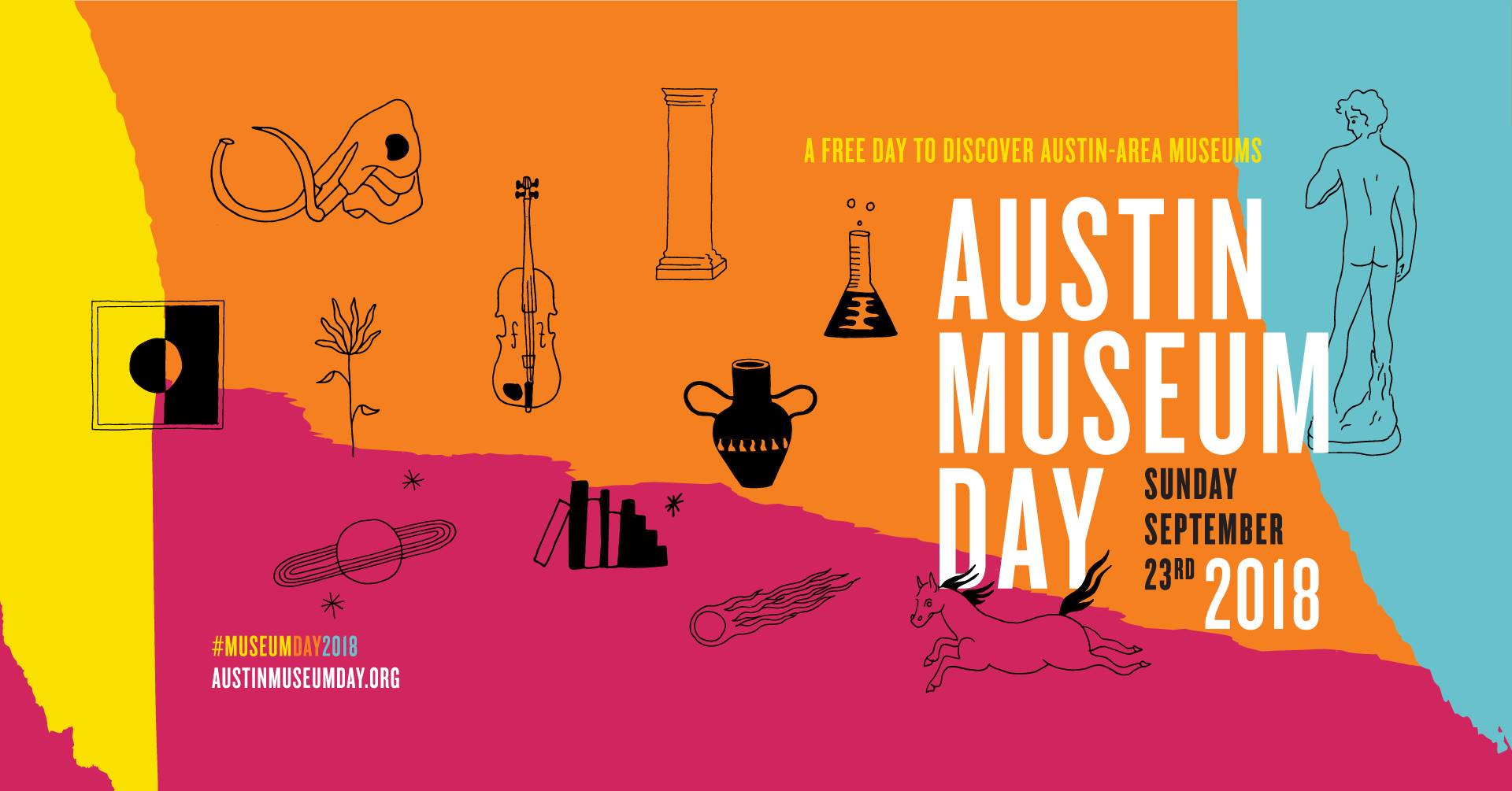 Advertisement for Austin Museum Day 2018
