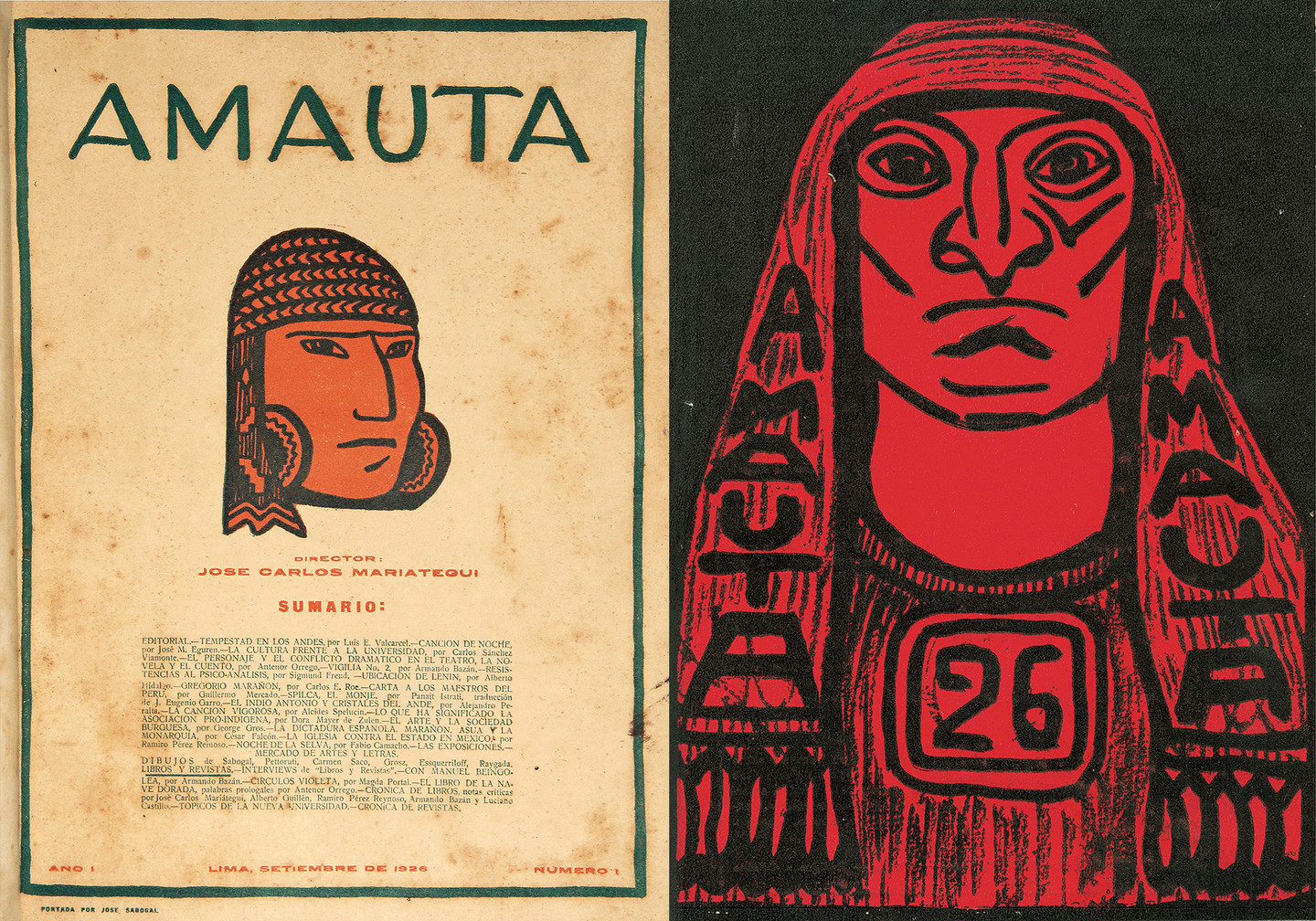 Two magazine cover images from Peruvian journal 