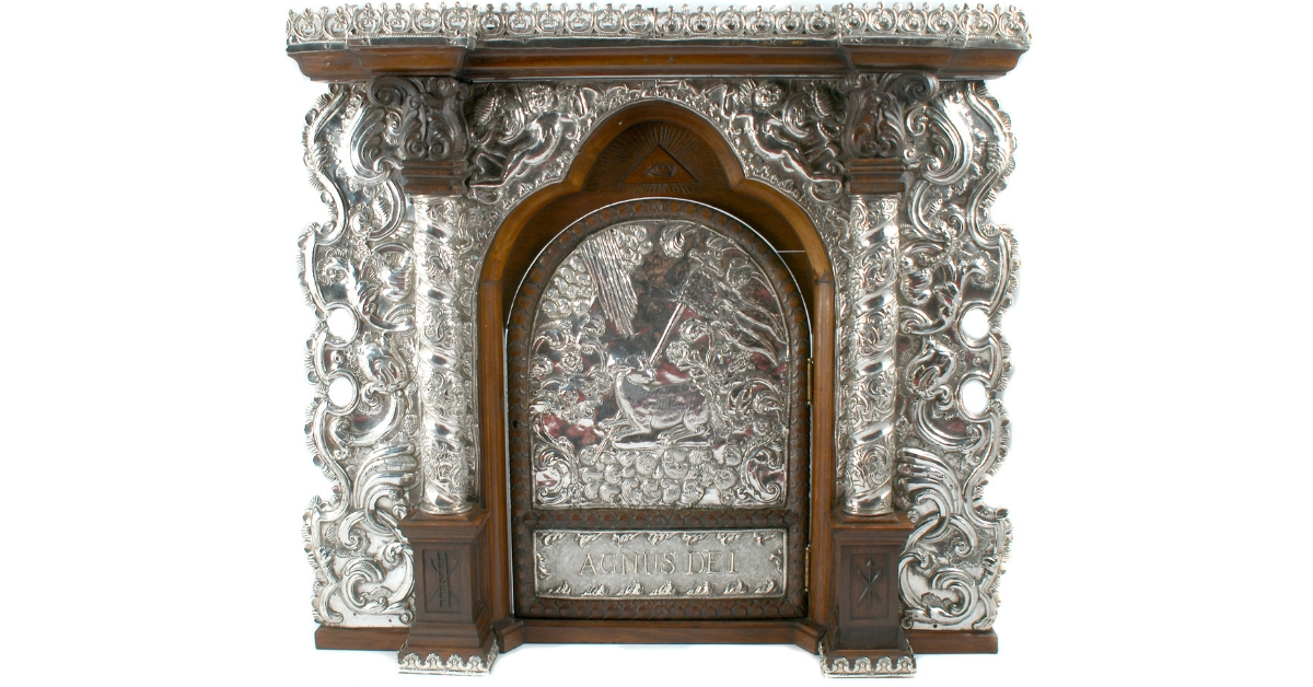 Unknown Artist, Sagrario [Tabernacle], Perú, 18th century, Silver and wood