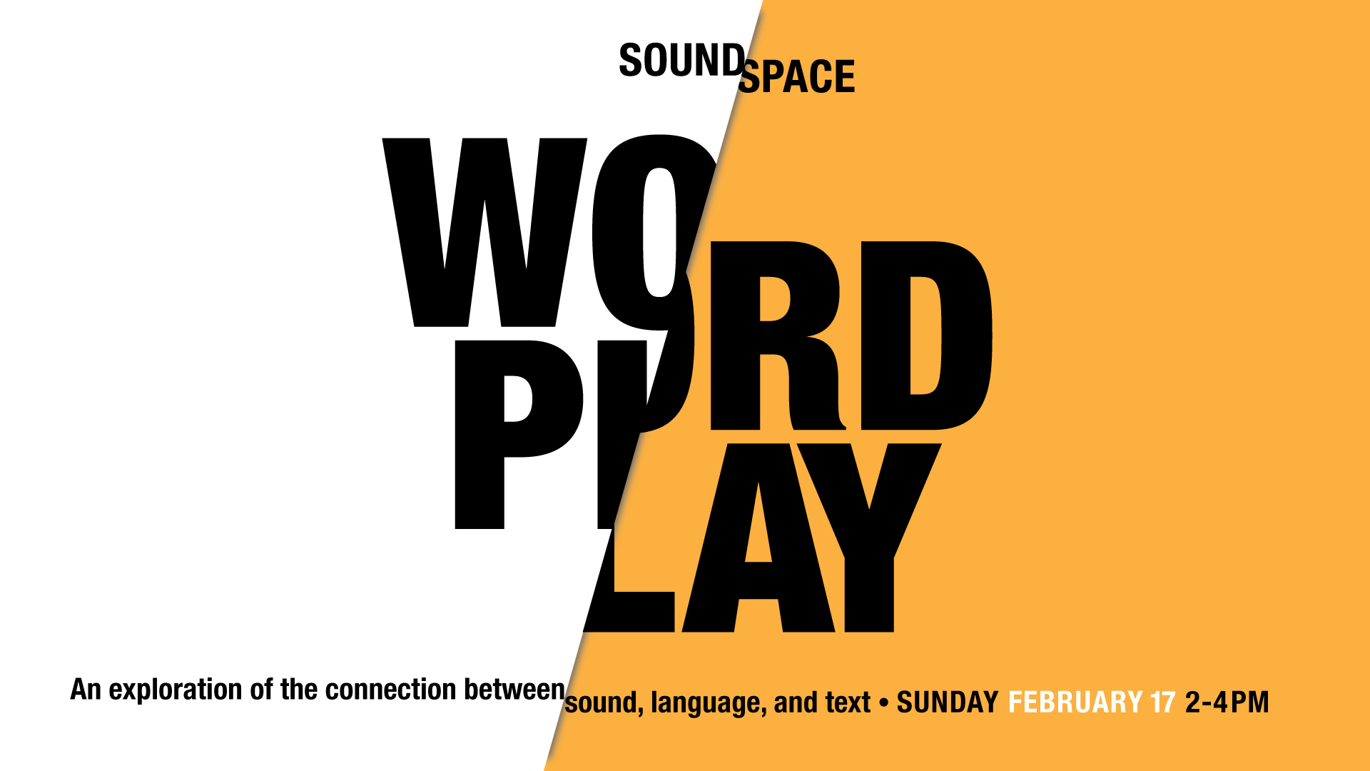 Sound Space: Word Play Graphic. 