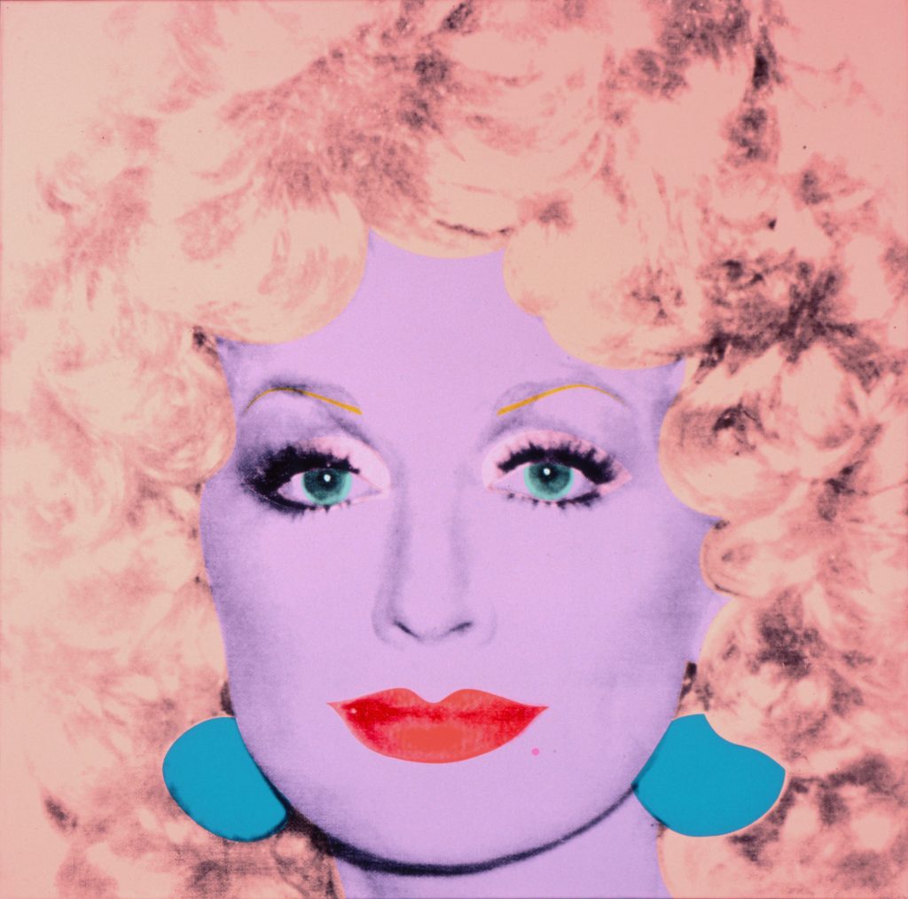 Andy Warhol, Dolly Parton, 1985, acrylic and silkscreen ink on linen, 42 x 42 in., Collection of The Andy Warhol Museum, Pittsburgh, © 2016 The Andy Warhol Foundation for the Visual Arts, Inc. / Artists Rights Society (ARS), New York