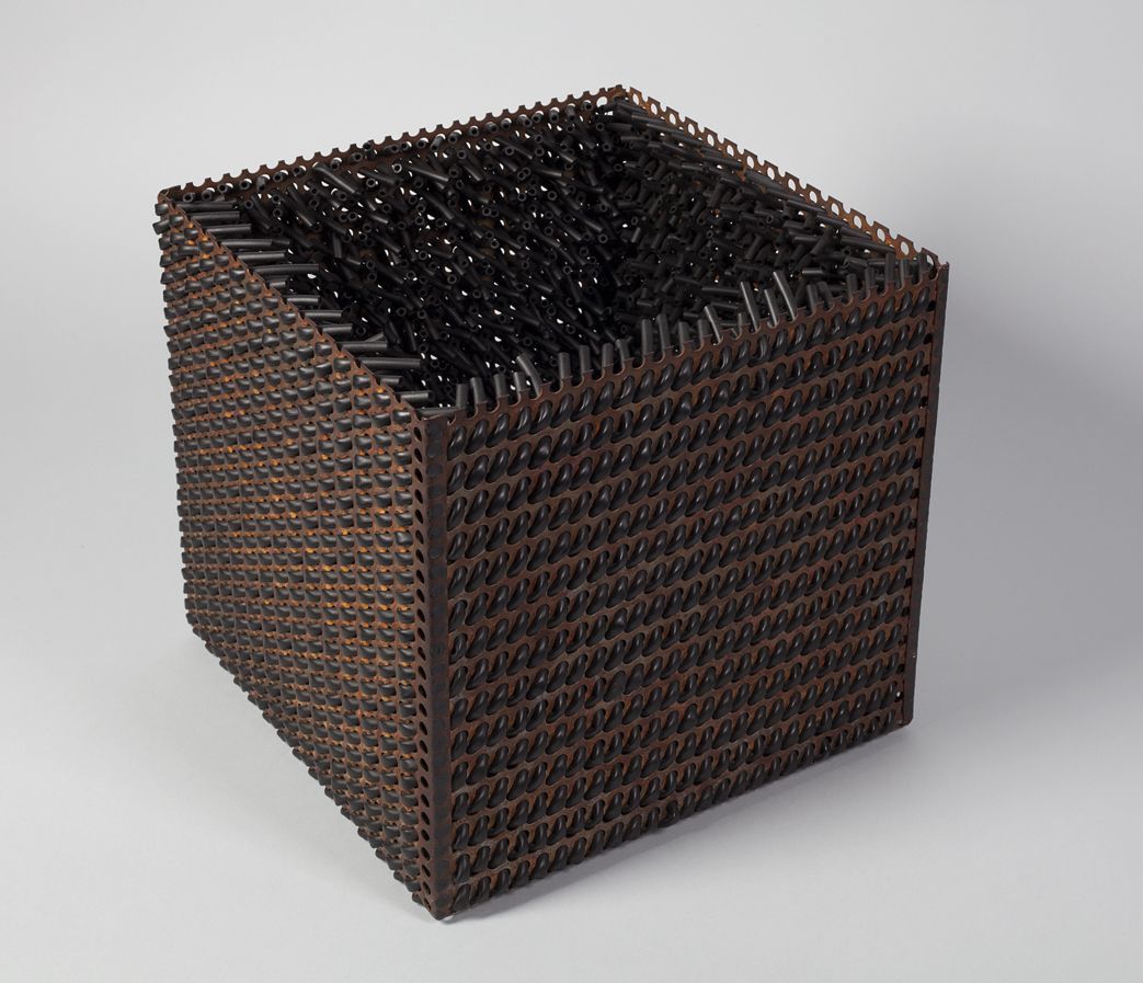 Eva Hesse
Accession V, 1968
Galvanized steel and rubber
10 x 10 x 10 inches
LeWitt Collection, Chester, Connecticut
© 2013 The LeWitt Estate / Artists Rights Society (ARS), New York