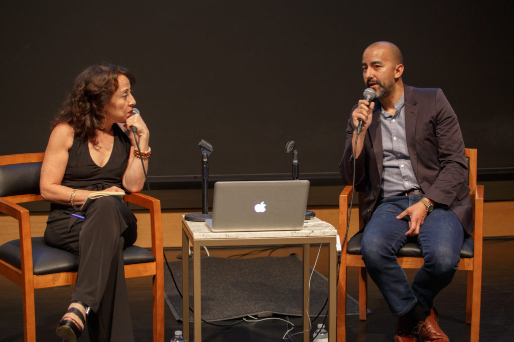 Vincent Valdez & Maria Hinojosa speak about his painting, "The City," onstage
