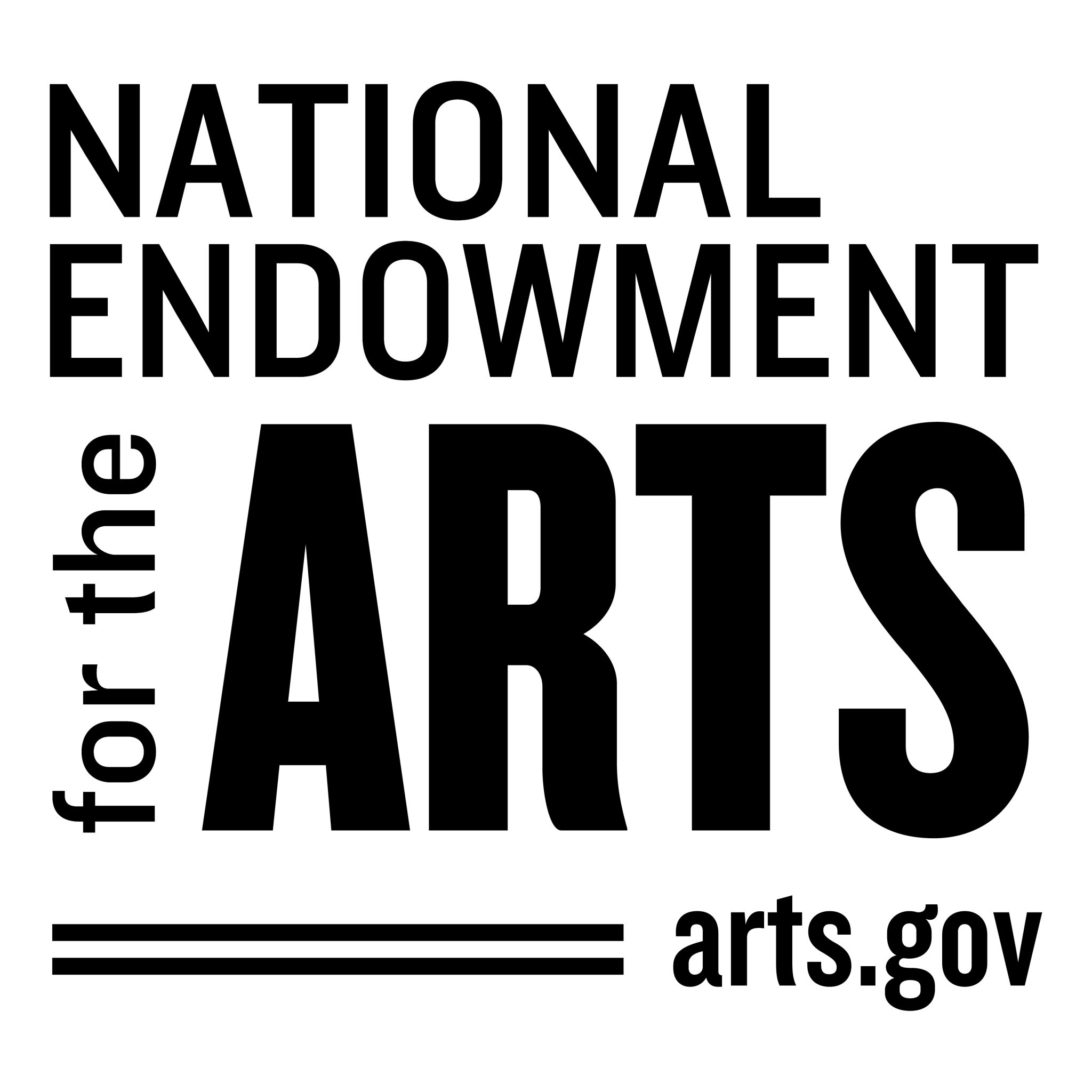A logo reading "National Endowment for the Arts"